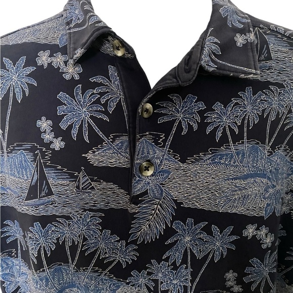 TOMMY BAHAMA Tropical Polo Short Sleeve Shirt Men M Medium - Picture 2 of 5